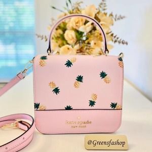 Kate spade purse staci square pineapple crossbody bag